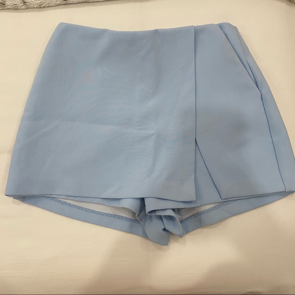 Blue envelope skort